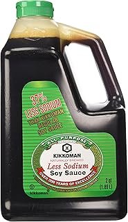 Kikkoman Lite Soy Sauce, 64-Ounce Bottle (Pack of 1)