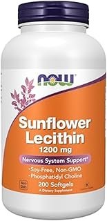 NOW Sunflower Lecithin 1200 mg,200 Softgels