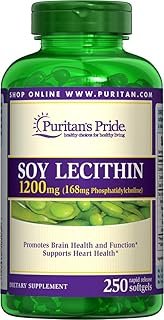 Puritan’s Pride Soy Lecithin 1200 Mg, 250Count