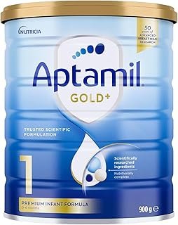 Aptamil Gold+ 1 Baby Infant Formula From Birth to 6 Months, 900 g, No Flavor Available