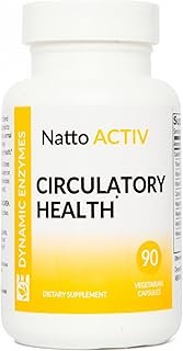 Natto ACTIV (90 Vegan Capsules) – Supports Heart Health and Normal Blood Coagulation, systemic enzymes, Fibrin, Fibrosis, …
