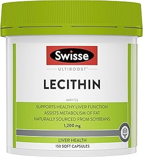 Swisse Ultiboost Lecithin - Rich In Choline To Assist The Metabolism of Fat - 150 Capsules
