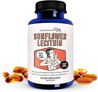 Legendairy Milk® Sunflower Lecithin, 1200mg of Organic Sunflower Lecithin per Softgel, 200 count bottle