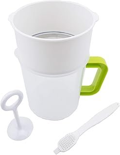 Multiple Usage Food Strainer, Nut Milk Bag Replacement, Yogurt Strainer, Food Grade Polycarbonate and Stainless Steel Mesh…