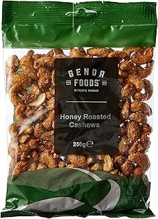 Genoa Foods Cashews Honey Roasted, 250 g, Honey