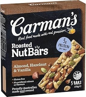 Carman's Nut Bar Almond, Hazelnut & Vanilla, 5-pack (175g)