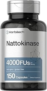 Nattokinase Supplement 4000 FU 150 Capsules | Non-GMO, Gluten Free | Supports Cardiovascular and Circulatory Health | by H…