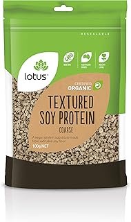 LOTUS Organic Coarse Textured Soy Protein 100 g (Pack of 1)