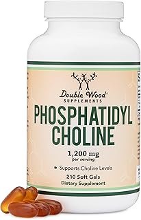 Double Wood Supplements Phosphatidylcholine 1,200mg – 210 Softgels – Enhanced Version of Sunflower and Soy Lecithin – Non-…