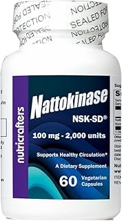 Nattokinase 2,000 Units 60 Capsules. NSK-SD – The Original and Most Studied Nattokinase Brand.