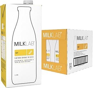 MILKLAB Soy Milk 8 x 1L | Barista Milk For Coffee, Latte & Espresso, Dairy Free, Gluten Free, Vegan, 8 x 1000 ml