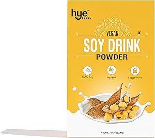 HYE Vegan Soy Drink Powder | 49% Protein | Unsweetened | 200g