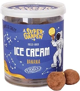 Super Garden Freeze Dried Ice Cream Banana | Crunchy and Creamy Freeze Dried Candy | Banana Ice Cream loved by Kids | Perf…