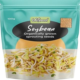 Untamed Health Soybean Organic Grown Sprouting Seeds 100 g