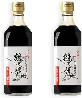 Yamaroku Japanese soy sauce soy sauce tsurubishio deep richness – Value pack of 500 ml x2