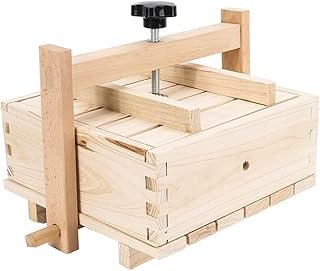 Maker Kit | Press Box – Manual Making Feta Soybean Curds Goats Cheese Paneer and Nut Wooden Food Press Mold Fulenyi