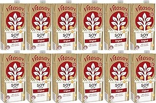 Vitasoy Original Long Life Soy Milk, 1 Litre (Pack of 12)