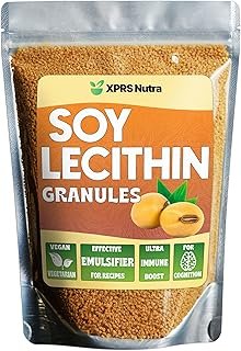 XPRS Nutra Soy Lecithin Granules Non GMO – Lecitina de SOYA – 100% Pure Soy Lethicin Granules – Premium SOYA Lethicin Gran…