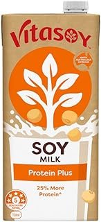 Vitasoy UHT Protein Plus Soy Milk 1 Litre, (Pack of 12)