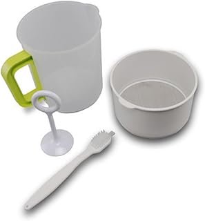 LABRIMP Plastic Soy Milk Strainer Set 4PCS Filter for Soy Milk Maker Nut Milk Bag Alternative Greek Yogurt Maker No Mess E...