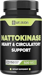 150 Capsules – Nattokinase 2000 Fu 500mg Supplement with Serrapeptase, Turmeric Curcumin, Bromelain, Amla, and Rutin – Sup…