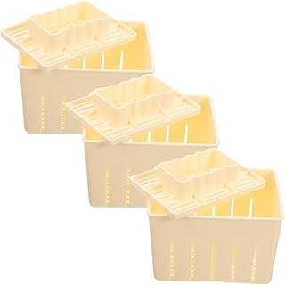 GRIRIW 3 Sets Homemade Cheese Pressing Plate Homemade Tofu Cheese Pressing Film Tofu Press Molds Tofu Maker Tofu Making Se…