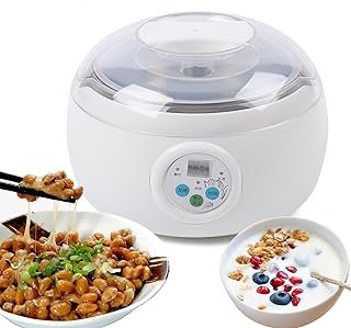 Electric Natto Maker, 1.5L Intelligent Natto Fermentation Steaming Stew Machine, Constant Temperature Control, Yogurt Temp…