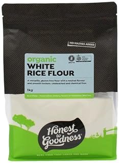 Honest to Goodness, Organic White Rice Flour, 1 Kilogram – Light in texture, neutral in flavour and naturally gluten free!…