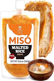 YAMASAN KYOTO UJI Miso Paste Malted rice, Handmade in Kyoto Japan, NON-GMO, NON-MSG (300g)