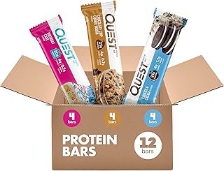 Quest Nutrition Variety Pack Protein Bars, High Protein, Low Carb, Gluten Free, Keto Friendly, 12 Count