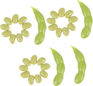 BRIGHTFUFU 5 Sets Emulational Bean Fake Green Soybean Prop Simulated Edamame Lifelike Edamame Artificial Edamame Realistic…