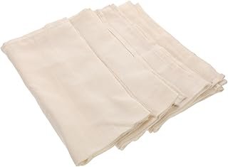 SHOWERORO White Cotton Filtering Fabric 4pcs Strainer for Bean Curd Soy Cheese More Sturdy Non-Dyed
