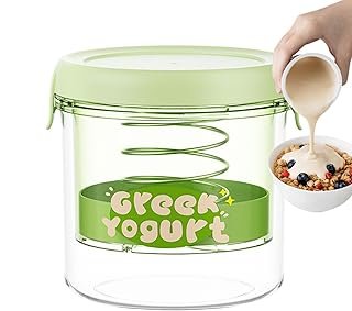 Yogurt Strainer with Lid – Whey Separation Yogurt Strainer with Ultra-fine Mesh – Fine Mesh Yogurt Filter – Yogurt Making …